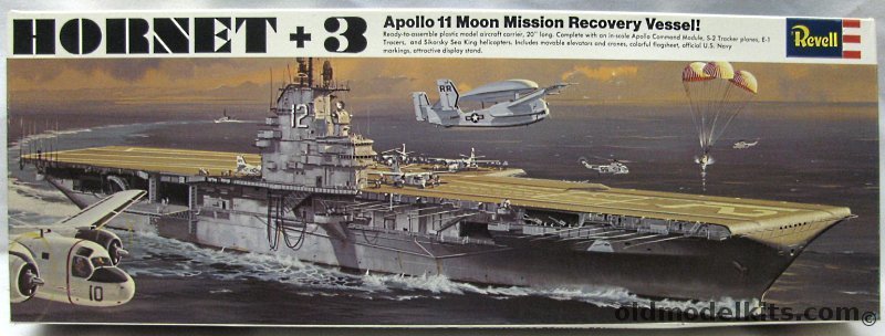 Revell 1/490 USS Hornet +3 Apollo 11 Recovery Vessel, H354 plastic model kit